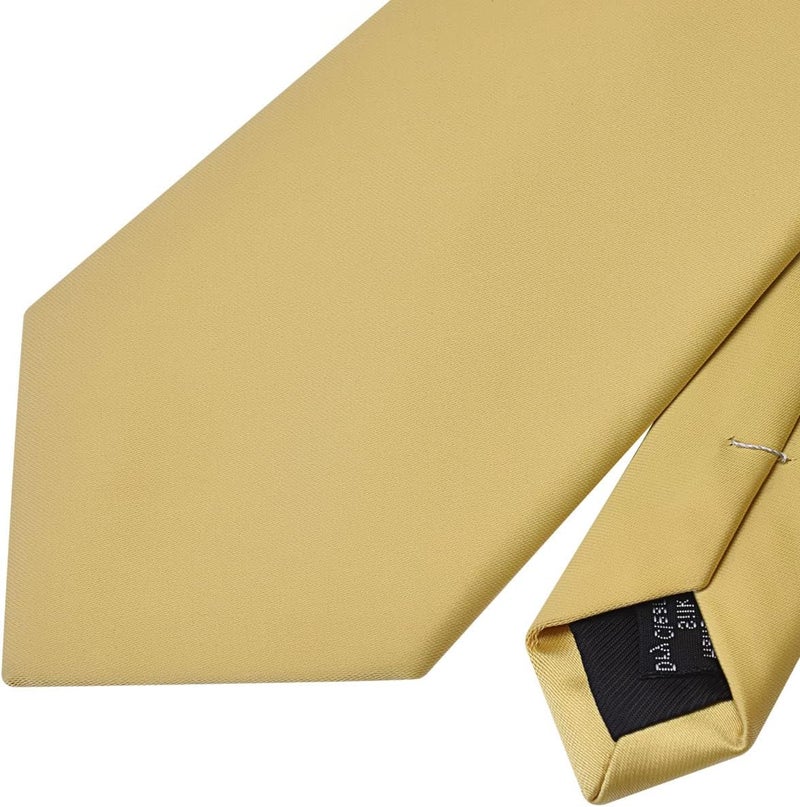 Branduce 3.15"（8cm） Mens Solid Satin Tie Pure Color Necktie + Gift Box - Image 5
